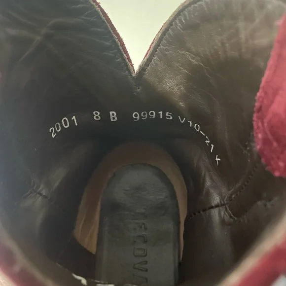 Tecovas Maroon Suede Boots - Picture 3 of 10